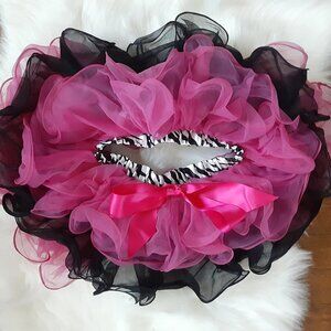 Zebra Print Diva Tutu Skirt Size 3/4T
